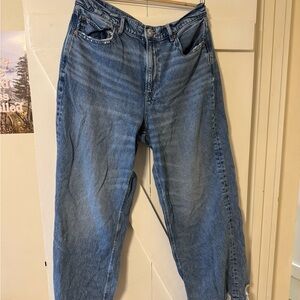 American Eagle Outfitters Super High Rise Baggy Wide-Leg Jeans